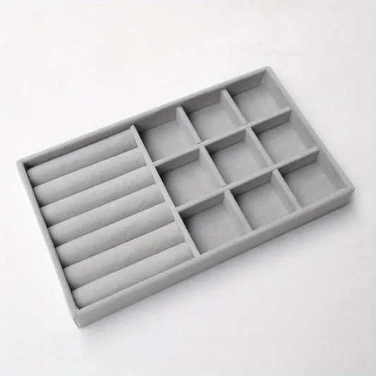 1pc, Flocking Jewelry Box Jewelry Tray, Suitable For: All Kinds of Jewelry Storage.