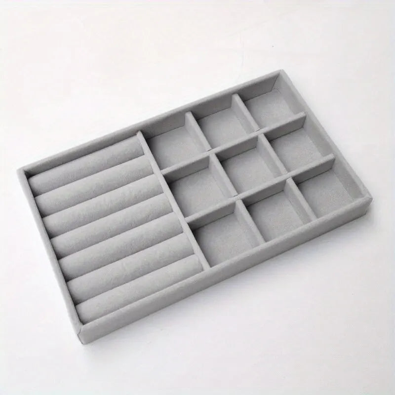 1pc, Flocking Jewelry Box Jewelry Tray, Suitable For: All Kinds of Jewelry Storage.