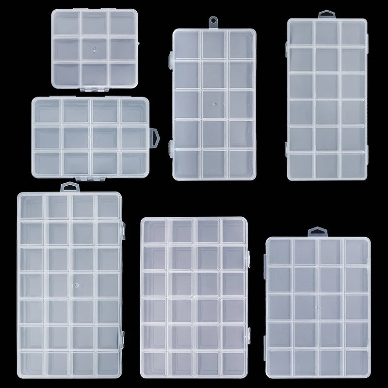 Plastic Storage Box 28 Grid With Slot Beaded Anti-string Grid  Jewelry Classification Parts Division Box Jewelry Box Organizer