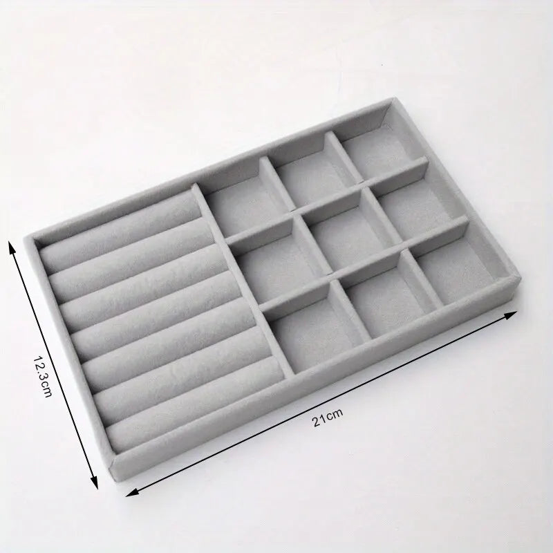 1pc, Flocking Jewelry Box Jewelry Tray, Suitable For: All Kinds of Jewelry Storage.